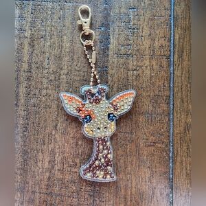 Beaded Baby Giraffe Keychain